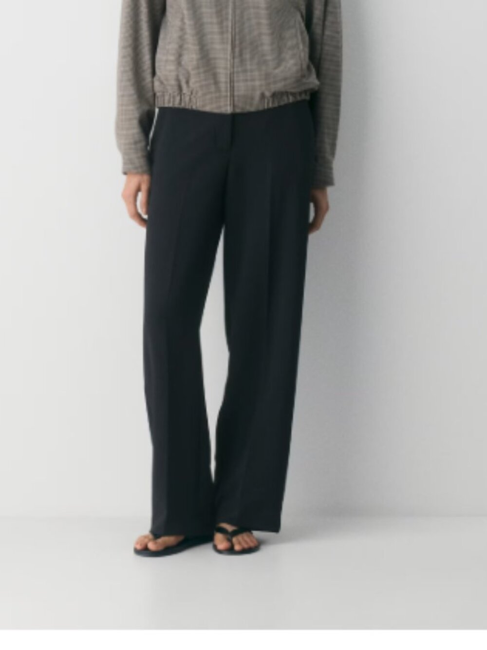 Wilfred Black Wide-Leg Trousers